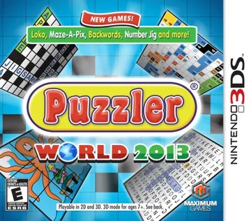 Puzzler World 2013 (USA) box cover front